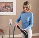 woman using central vac in vancouver